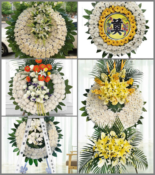浙江省宁波北仑区霞浦街道河西村花圈速递